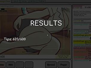 Nicole in hentai game masturbates to big tits 😏