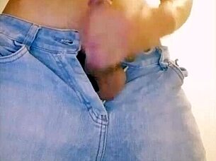 look at that big cock! he's masturbating on webcam!