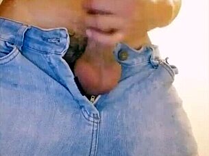 look at that big cock! he's masturbating on webcam!
