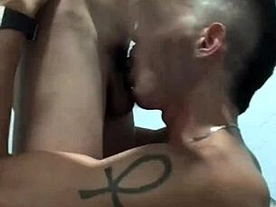 i tricked this twink into a double gloryhole facial