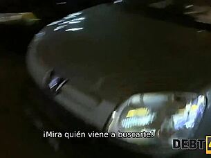 does eveline dellai pay debt with rough blowjob and pov fucking?