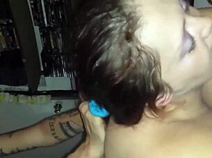 Intriguing mature milf in homemade amateur action with two partners