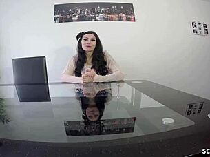 German Teen's Casting Creampie