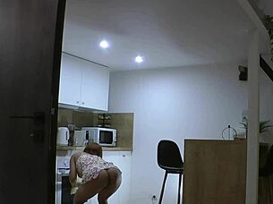 wanna see my big ass latina wife naked in kitchen?
