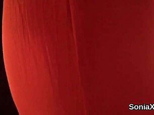 I saw unfaithful British mature lady Sonia displaying her oversized puppies in lingerie.