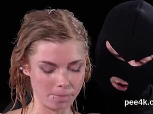 Stunning Beauty's Juicy Snatch Filled With Warm Piss