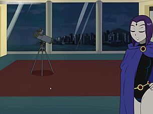 starfire from 18titans part 2 sucks dick in the game