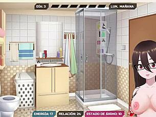 emo anime girl plays memory