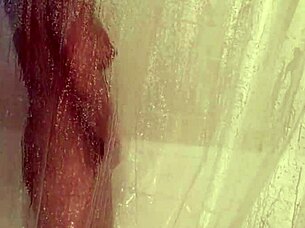 Mandeezy4u2 Brunette Wife Masturbates Tits In Shower Bathing