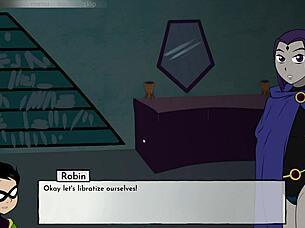 starfire from 18titans part 2 sucks dick in the game