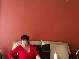 She gets an erotic pussy massage.