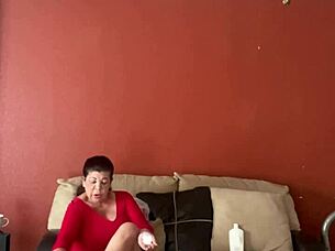 She gets an erotic pussy massage.