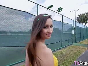 Buxom Babe GETS FACIAL