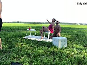 Skinny Young Blonde Teen Rides Cowgirl In Backroom Fuck