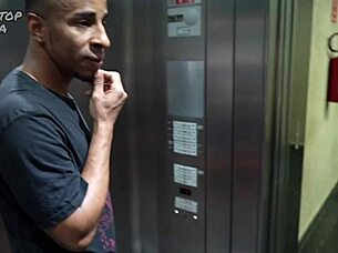 Tattooed cuckold watches interracial fucking of young kitty