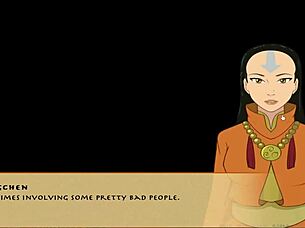 in the four elements trainer book 4 love part 28, a sloppy intimate moment occurs