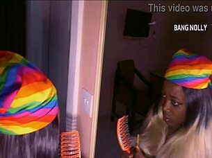 oga bang fucks his sexy stepsister with natural tits on parents bed 😈