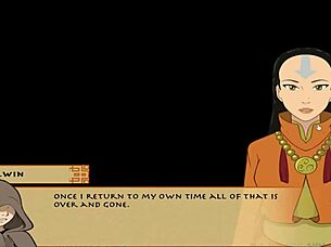 in the four elements trainer book 4 love part 28, a sloppy intimate moment occurs