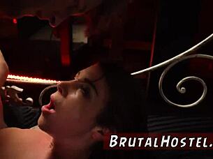 Hardcore b sex and tickle bondage excited youthful tourists