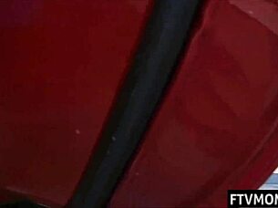 Leggy milf flashes in public spot. Can't believe she did it outdoors like that!