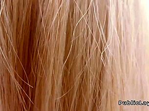 blonde sucks monster cock in public pickup group bang