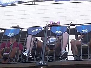 Exhibitionist Wife Helena Price Upskirt Pussy Flashing In Public