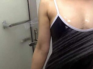 Saki Yasuoka in school swimsuit naughty fun