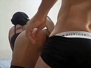 My Wife In Disguise Grinding And Taking Creampie In Pussy From Regular Fucker.