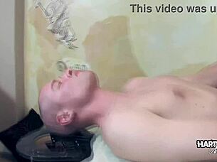 Hardcore Massage Turns Rough for Cute Tattooed Brunette Masseuse.