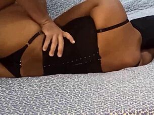 My Wife In Disguise Grinding And Taking Creampie In Pussy From Regular Fucker.