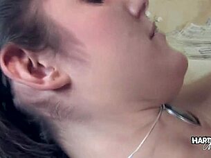 Hardcore Massage Turns Rough for Cute Tattooed Brunette Masseuse.