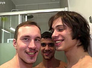 gay guys enjoy group fun together