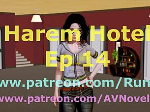 checking into harem hotel 14