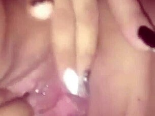 Hot Wife Masturbates with Dildo While Thinking of Her Friend