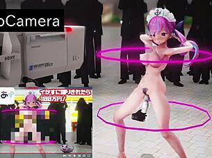 Watch Hololive's Minato Aqua in a sexy dance MMD animation?