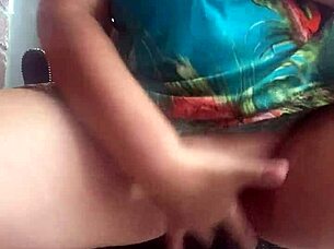 in public, she's fingering her shaved pussy