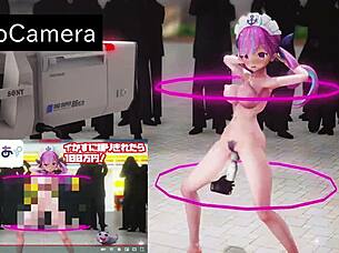 Watch Hololive's Minato Aqua in a sexy dance MMD animation?