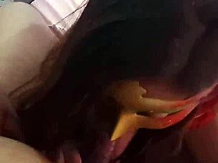 Verification video displaying indian engaging in sloppy sucking of black cock