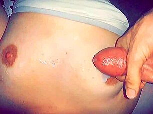 Slow Motion Cumshot On Girlfriend's Friend's Big Cock