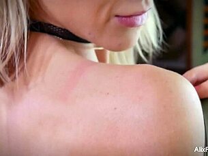 Watch Alix Lynx worship her pussy in solo masturbation, contrasting her big tits and ass