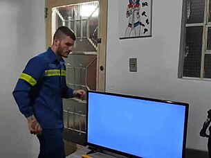 Electrician Helps With Tv, Gets Paid With Sex