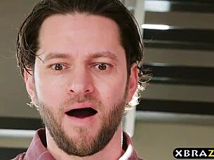 This Latina Teen with Big Natural Boobs Gets Fucked by an Older Guy.