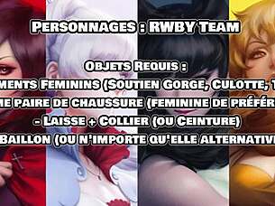 Ruby and Blake's femdom training in RWBY