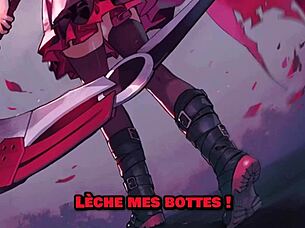 Ruby and Blake's femdom training in RWBY