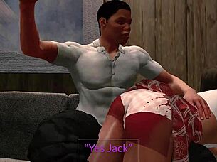 Jack and Emma Spanked in Paradise