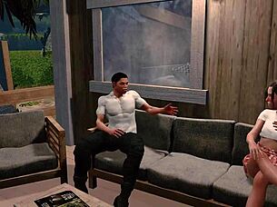 Jack and Emma Spanked in Paradise