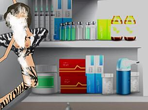 Sex in shop is happening with rough fucking and blowjobs