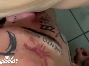 i caught this teen licking big cock in the shower