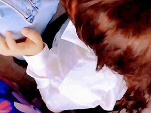 my cute student girlfriend is innocent but horny, i fuck her without condom after school