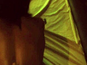 pov of skinny black woman in doggystyle position